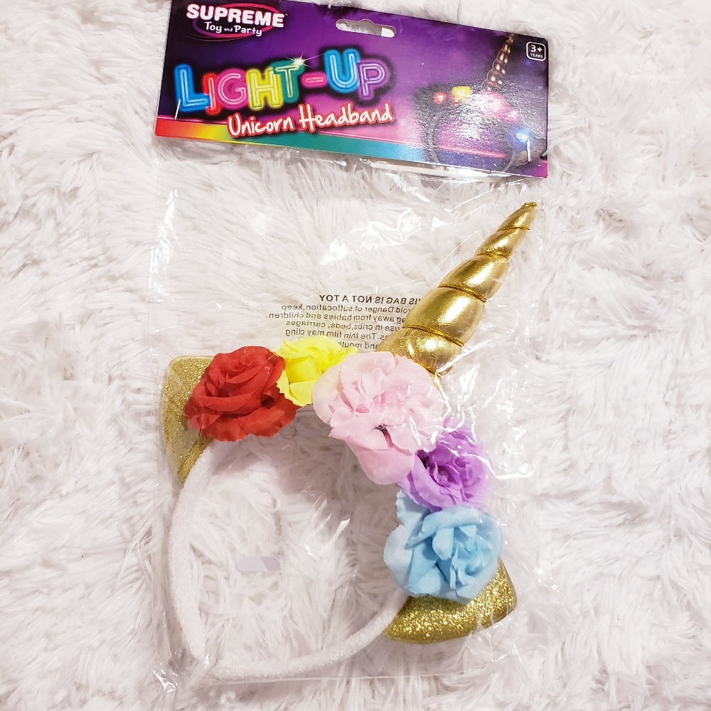Cute light up unicorn head band